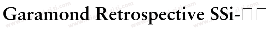 Garamond Retrospective SSi字体转换